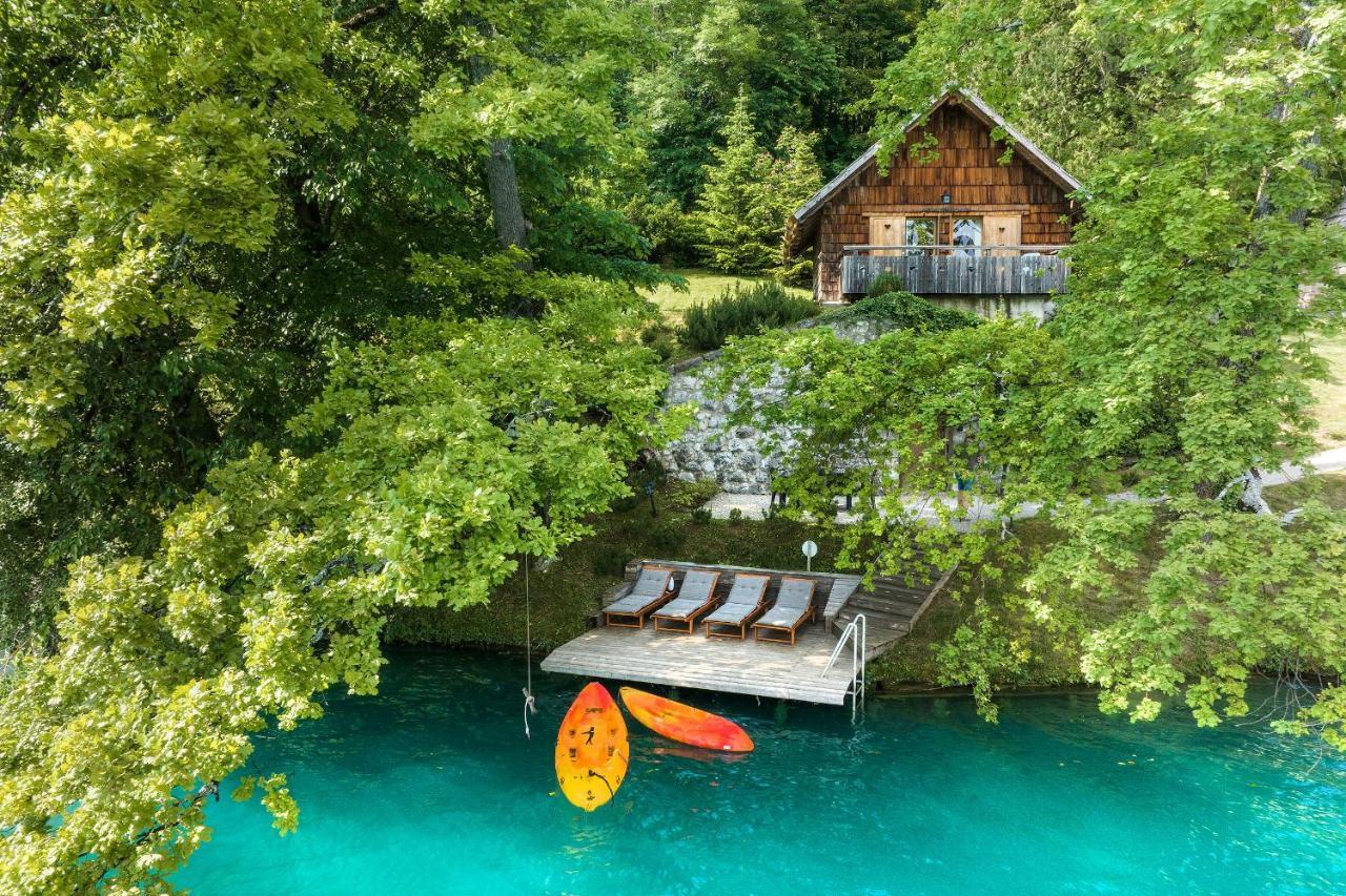 Private Beach House On Lake Блед Екстериор снимка